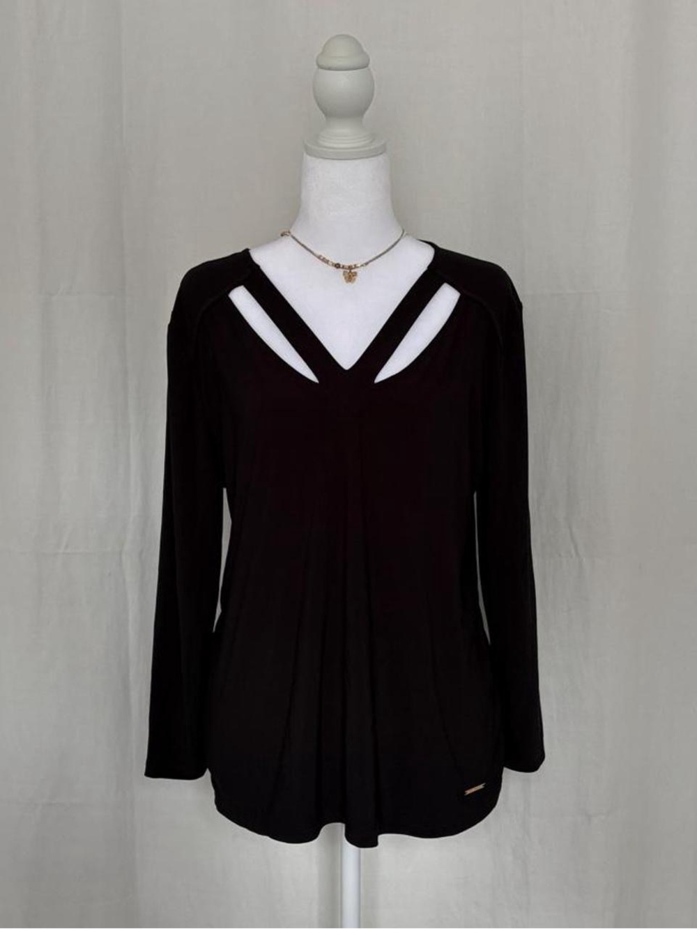 Nine West Long Sleeve Tunic in black